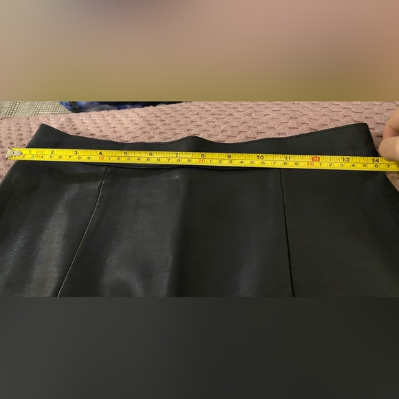 NWT Genuine Leather Skirt, American Apparel, Black - Picture 6 of 6